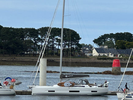 We round western France and prepare for a storm.