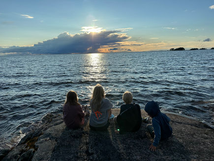 Vi avslutter Göta Kanal og går ut i Vänern