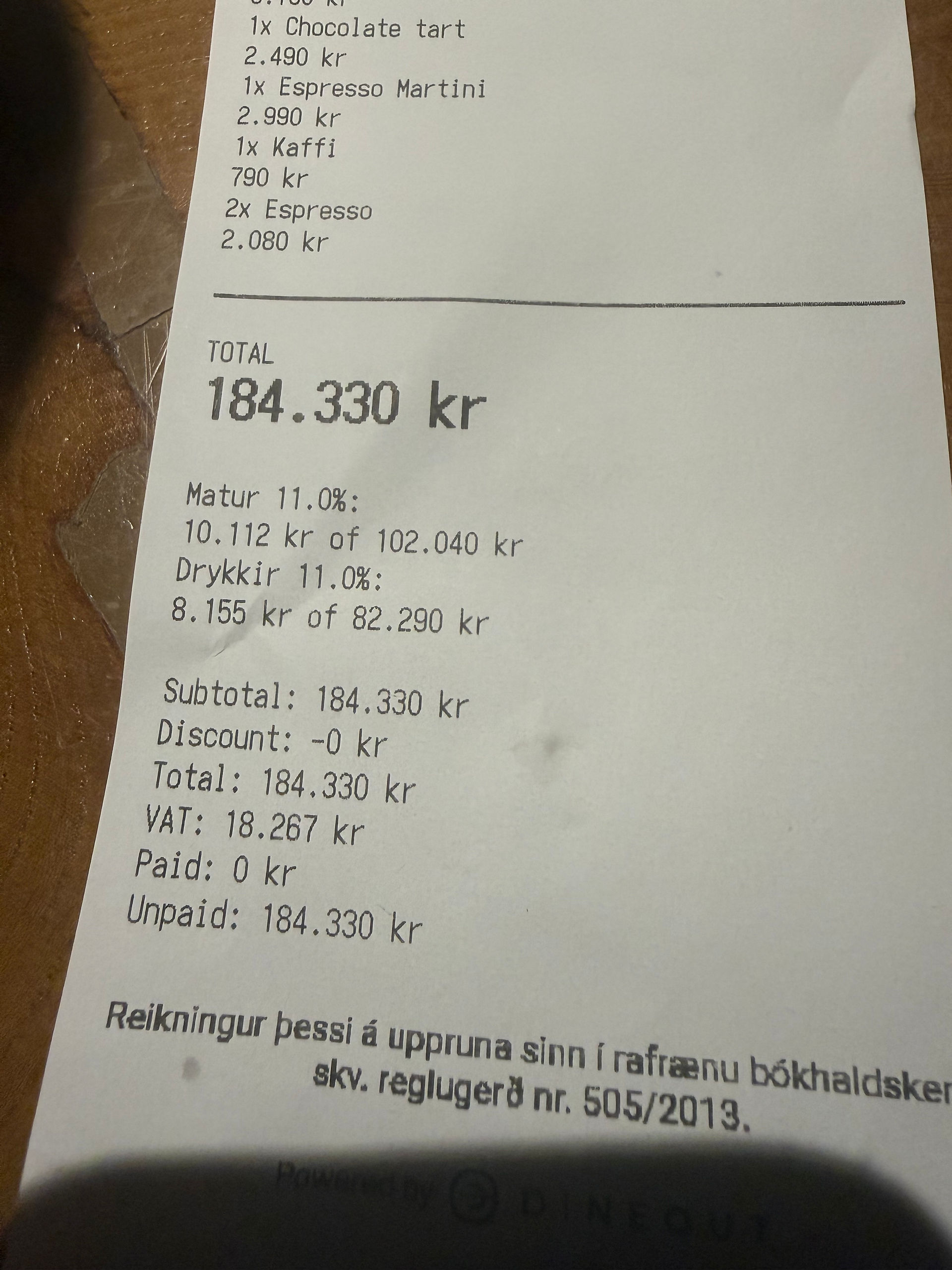 Må venne oss til Islandske priser!