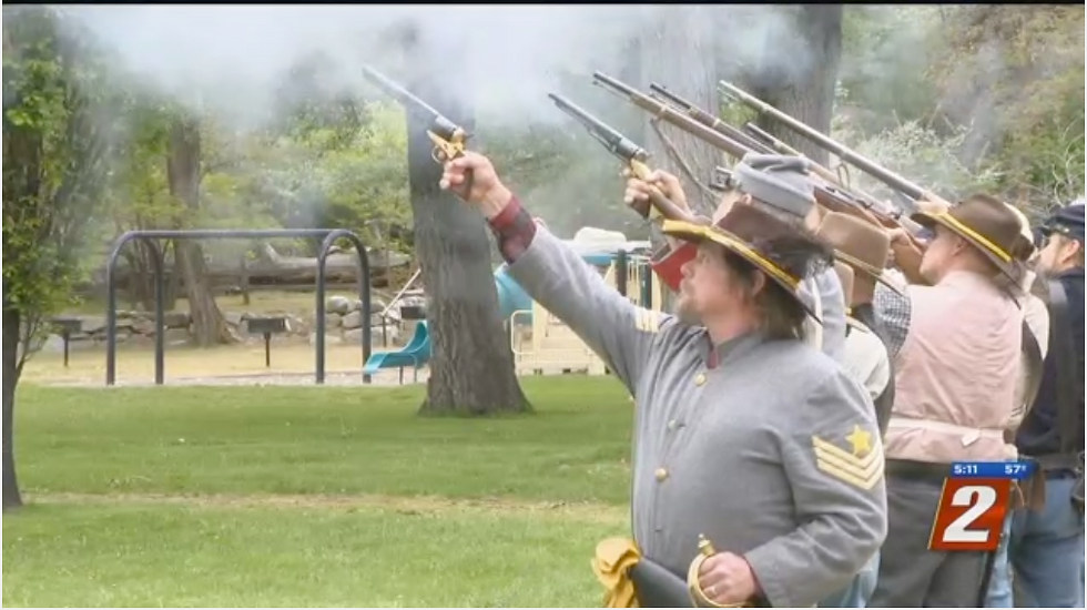 KTNV: Bowers Mansion Hosts Opening Weekend With Civil War Reenactment