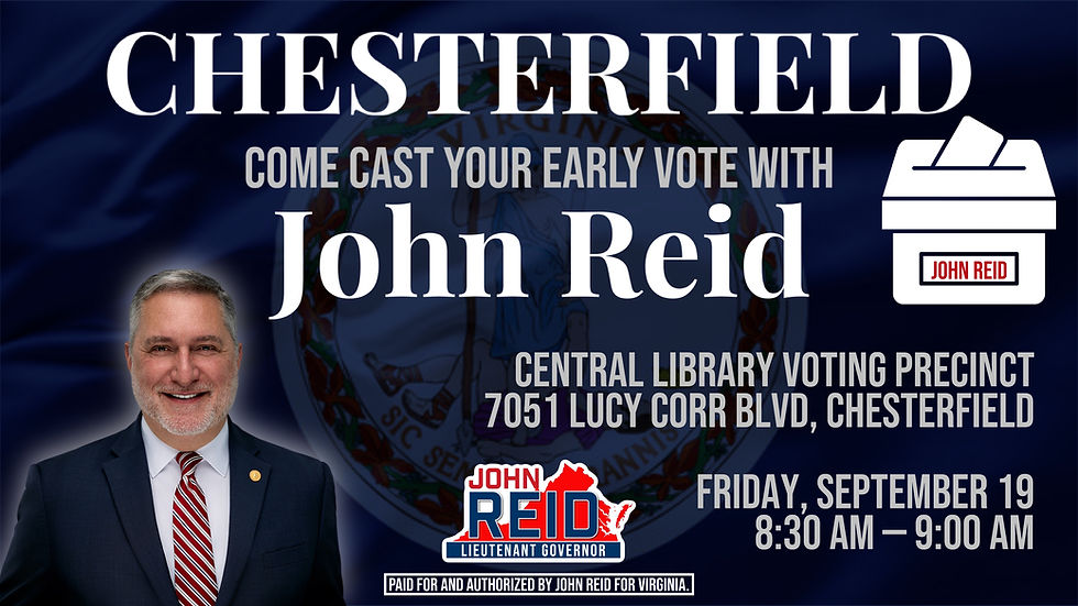 CHESTERFIELD: Early Vote w/ John!
