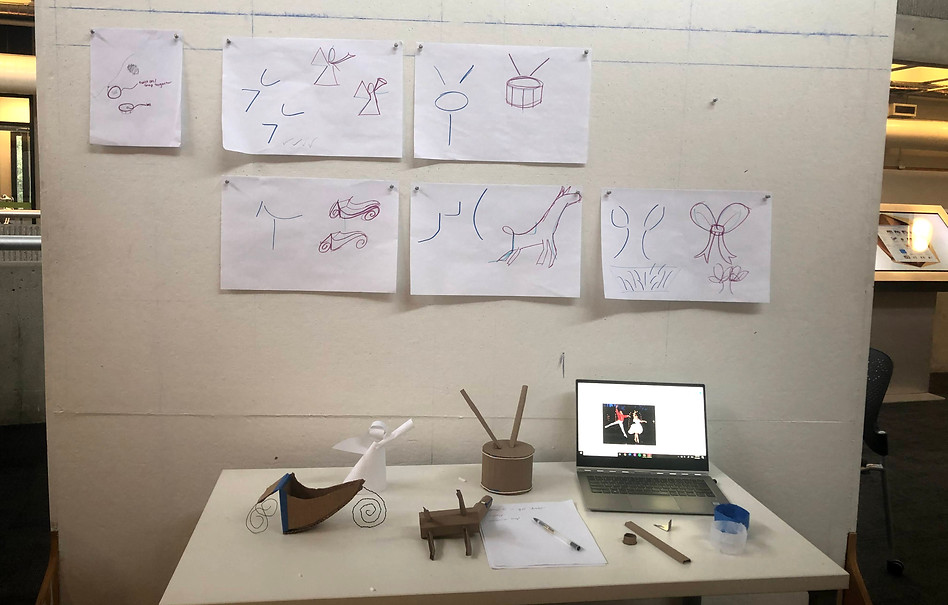 Each design is abstracted from shapes found in the Nutcracker ballet.