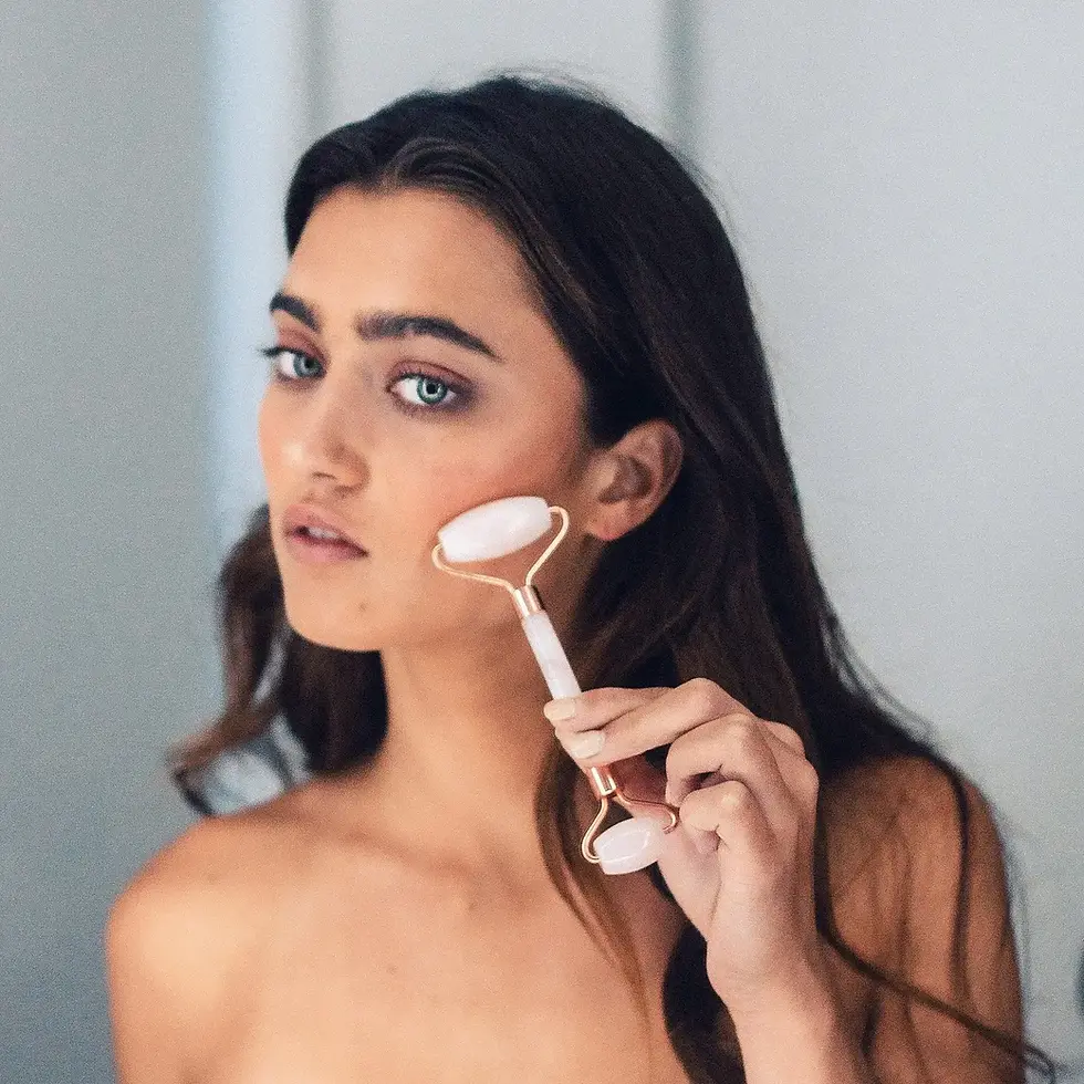Thumbnail: Rose Quartz Crystal Facial Roller