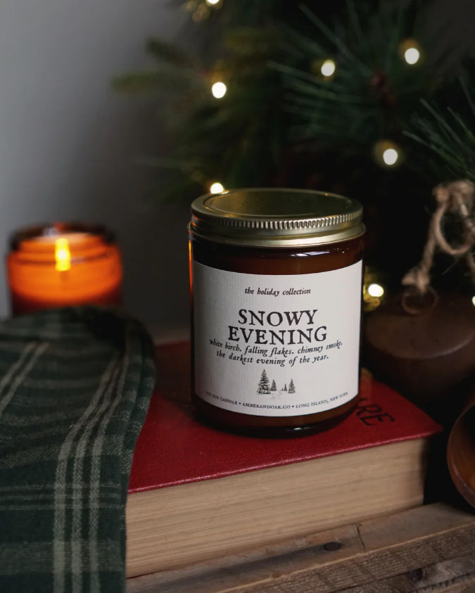 Christmas candles for a cozy home.