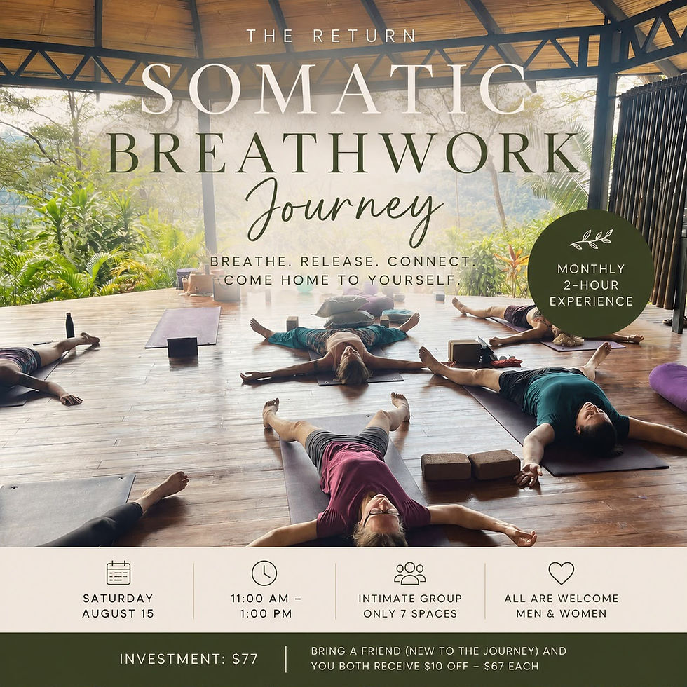🌿 The Return: Monthly Somatic Breathwork Journey