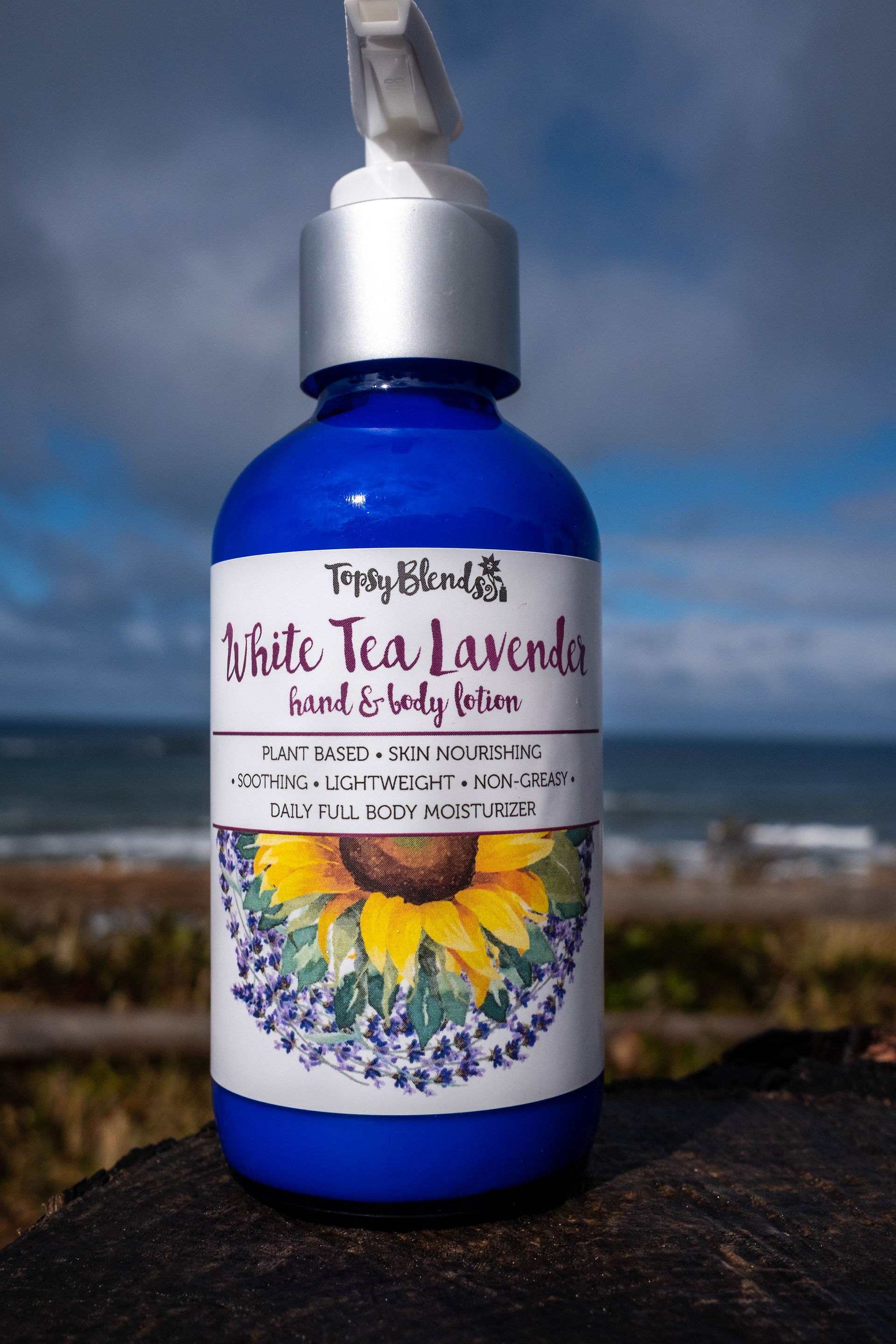 White Tea Lavender Body Lotion for foot massage