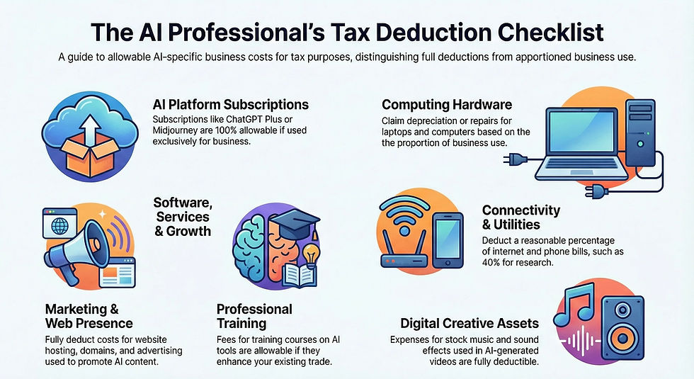 Checklist: Deductible AI-Related Expenses in Practice