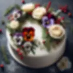 Christmas Cake Decoration - Incorporating Fresh and Edible Flowers into Traditional Cakes