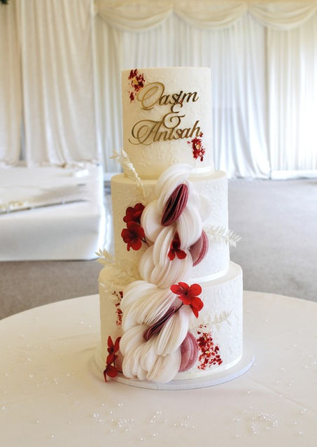 Classic Wafer Paper Art - Wedding Cake