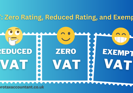 VAT in the UK: Understanding Zero Rating, Reduced Rating, and Exemption