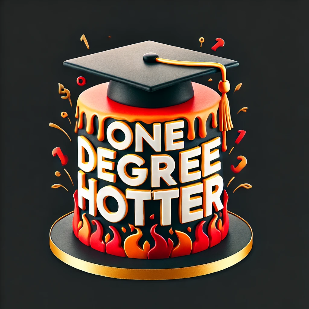 8.	“One Degree Hotter” Themed  - Graduation Cake