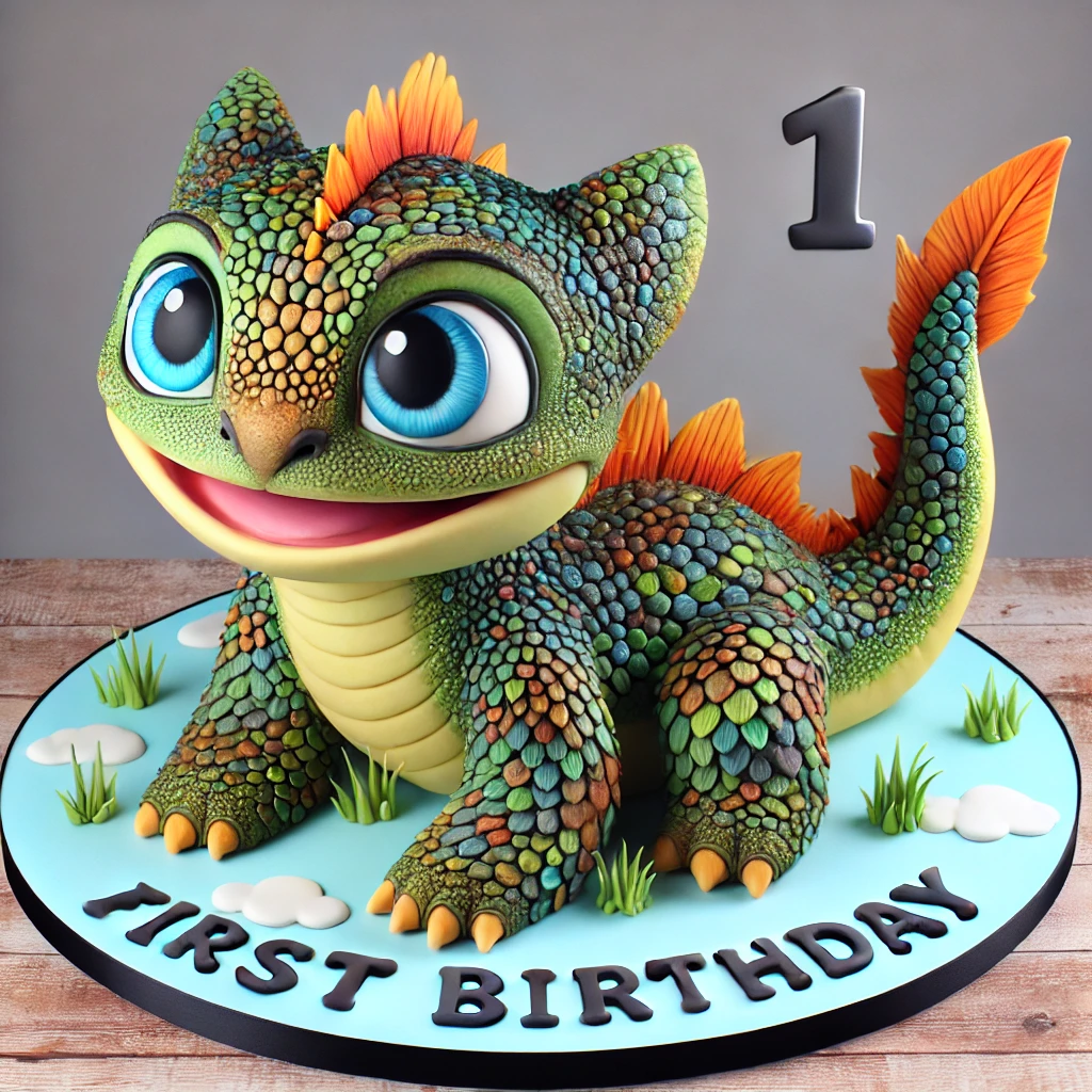 Hyper-Realistic Animal Cake: (First Birthday Cake)