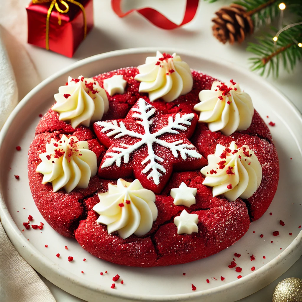 Red Velvet Cream Cheese Drop Cookie
