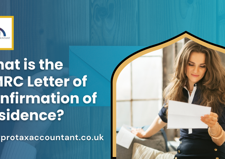 HMRC Letter of Confirmation of Residence
