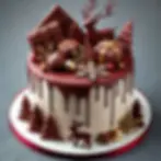 Christmas Cake Decoration - Chocolate Decorations: From Drips to Sculptures