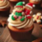 Gingerbread Elf on the Shelf Cupcakes with Cream Cheese Frosting