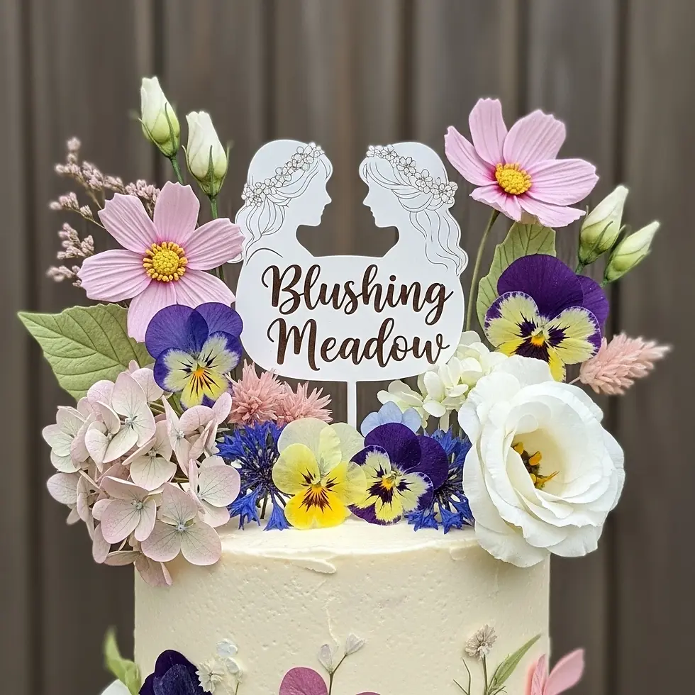 Flower Cake Topper for Wedding Cakes 6