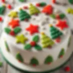 Christmas Cake Decoration - Simple Fondant Decorations: Stars, Trees, and Holly Leaves