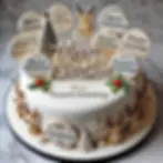 Christmas Cake Decoration - Personalised Toppers: Names, Messages, and Themed Designs