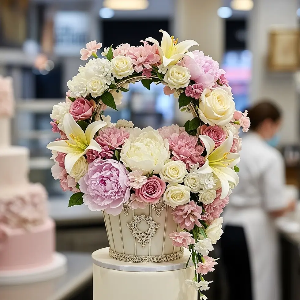 Flower Cake Topper for Wedding Cakes 7