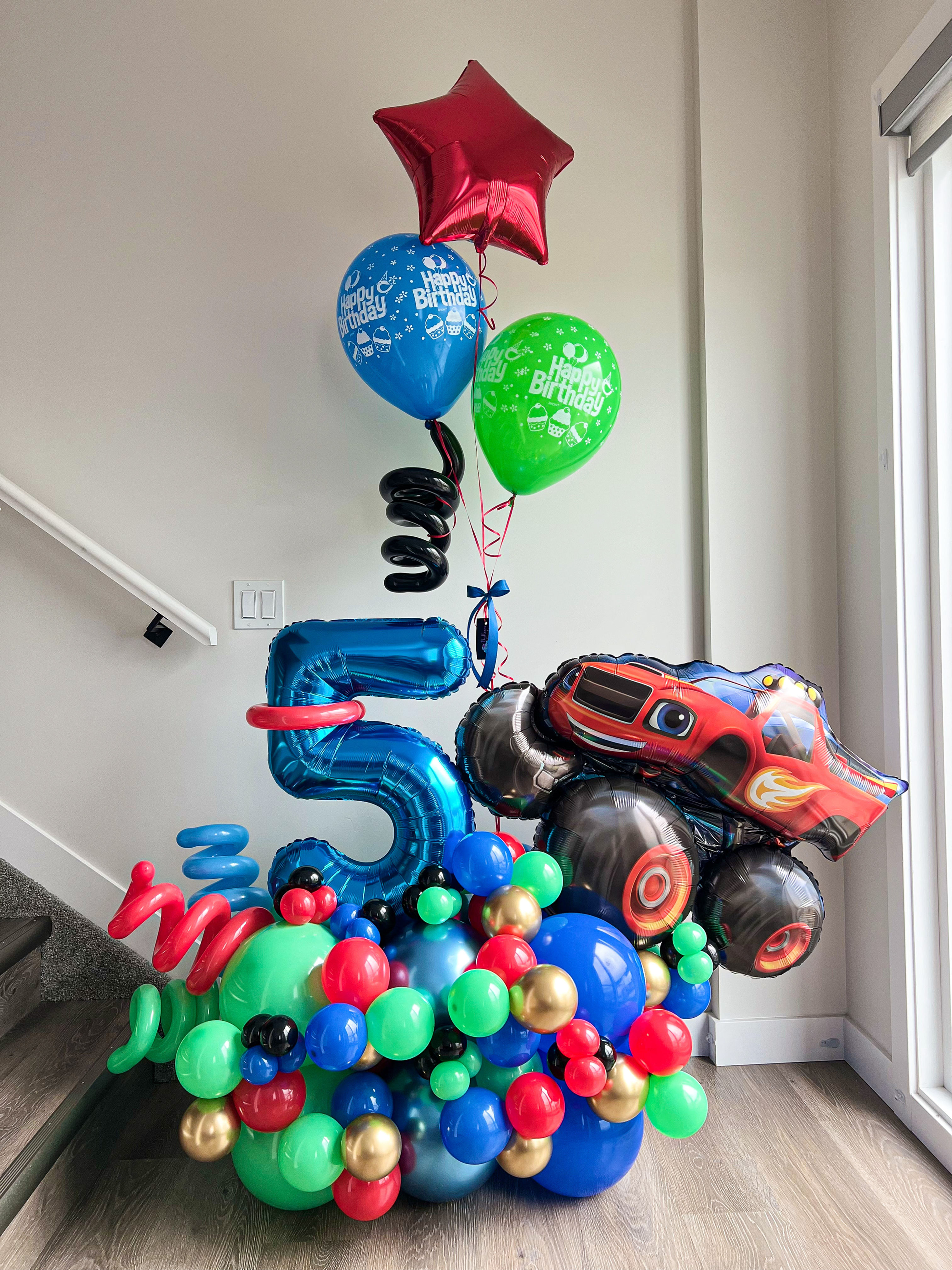 Monster Truck Balloon Set