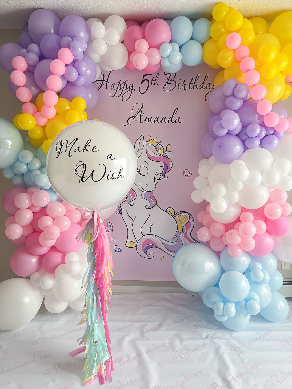 Thumbnail: Balloon Arch & Banner + Bubble Balloon
