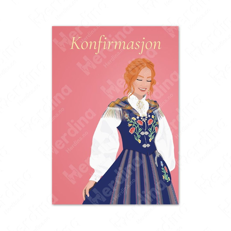 Thumbnail: 10-pack cards with girl in blue folk costume