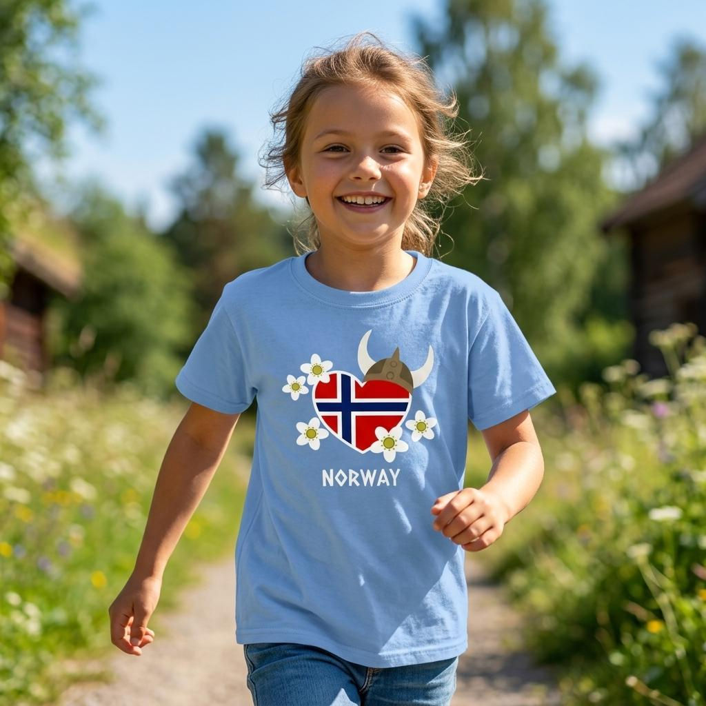 T-shirt Norway with custom text