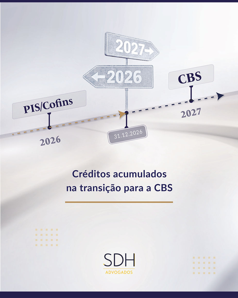 Créditos de PIS e Cofins na transição para a CBS