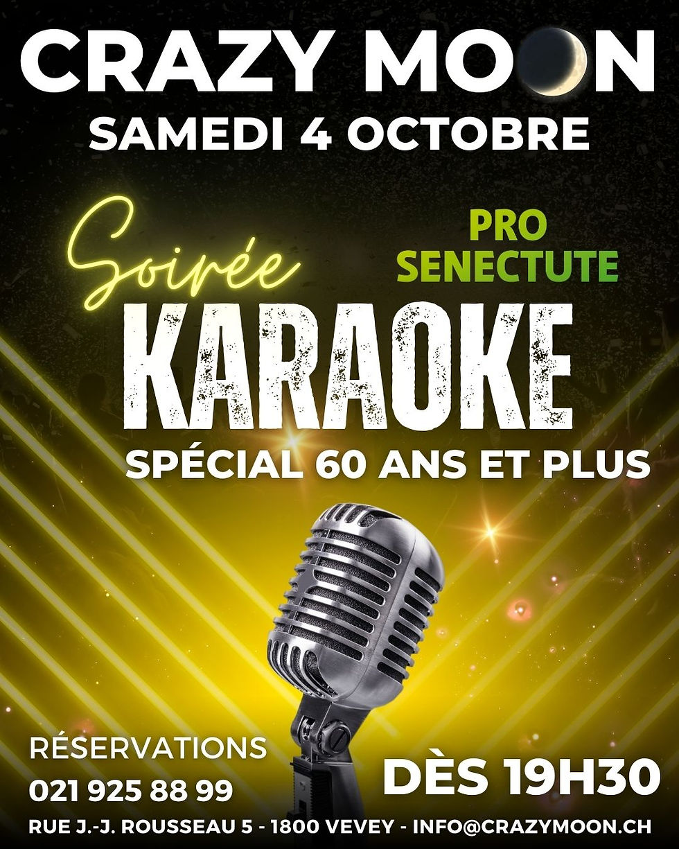 🎶🎤 SOIRÉE KARAOKÉ - SPÉCIAL SÉNIOR | 04.10.25