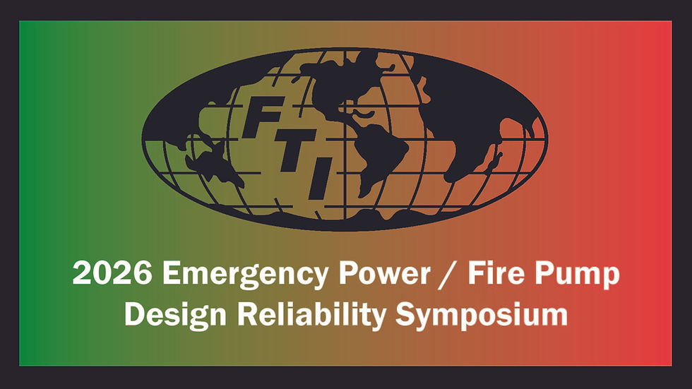 2026 Emergency Power / Fire Pump Design Reliability Symposium