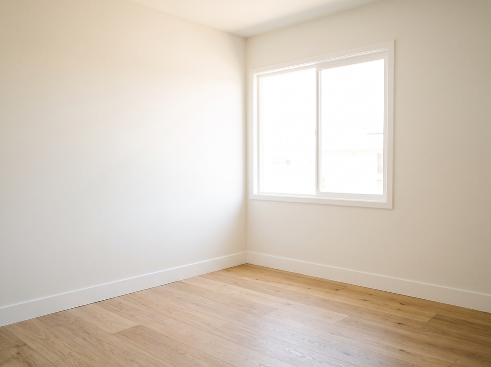 Bright, freshly finished Southern California room filled with daylight after an energy-efficient window replacement.