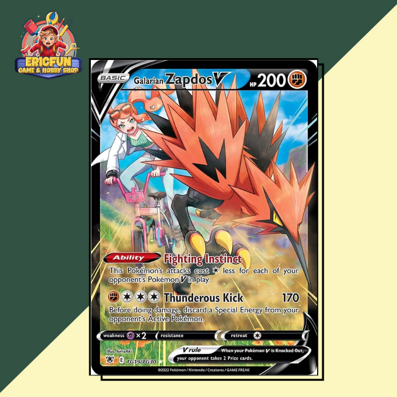 (EF) Galarian Zapdos V #TG19 Pokemon Astral Radiance