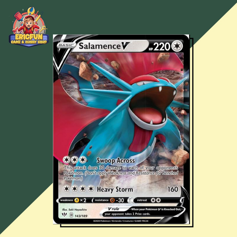 (EF) Salamence V #143 Pokemon Darkness Ablaze