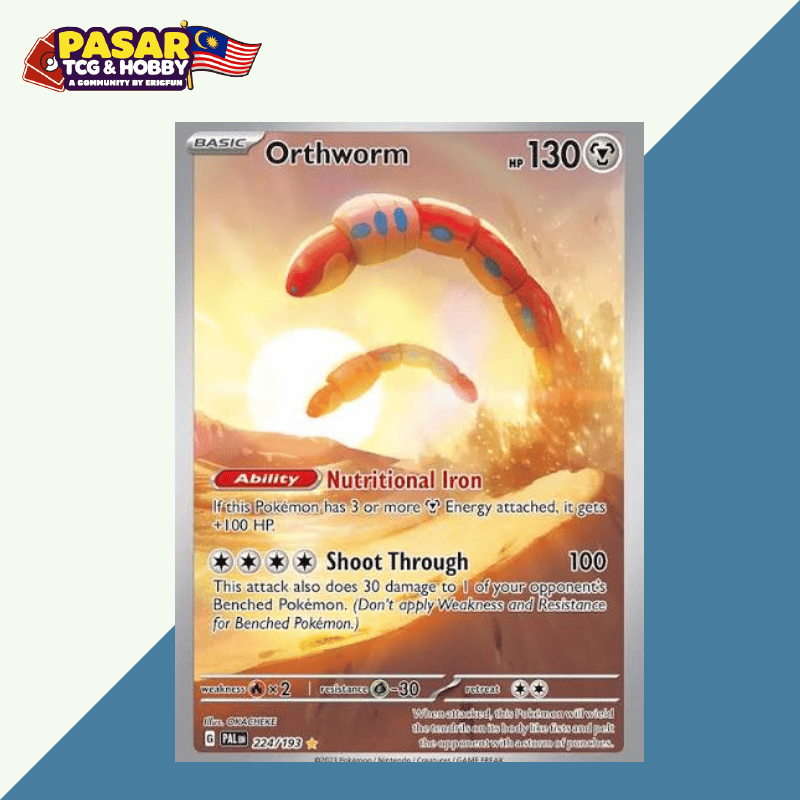 Orthworm #224 Pokemon Paldea Evolved