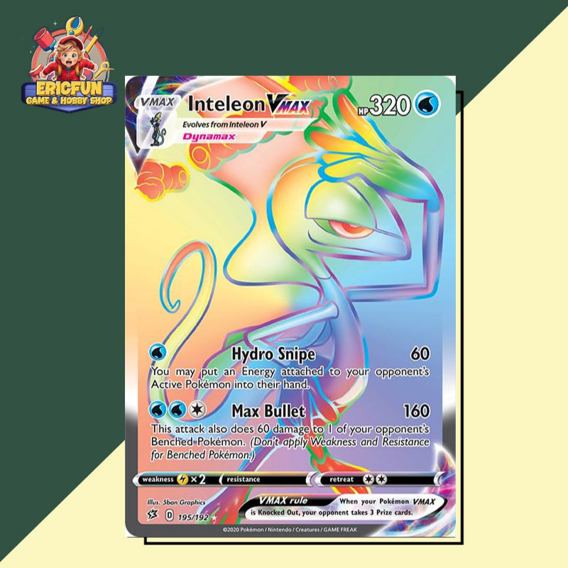 (EF) Inteleon VMAX #195 Pokemon Rebel Clash
