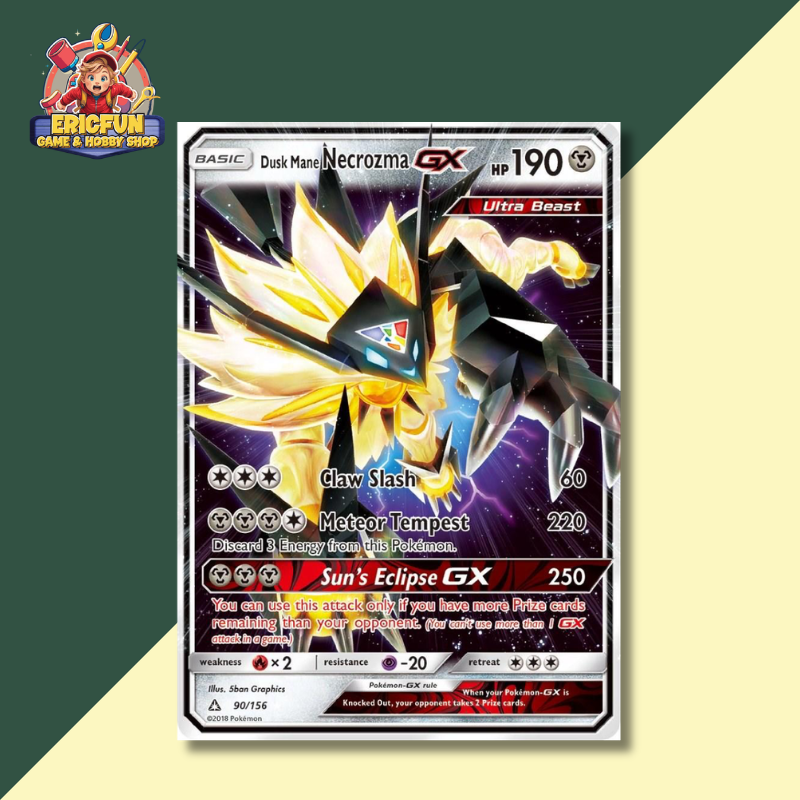 (EF) Dusk Mane Necrozma GX #90 Pokemon Ultra Prism