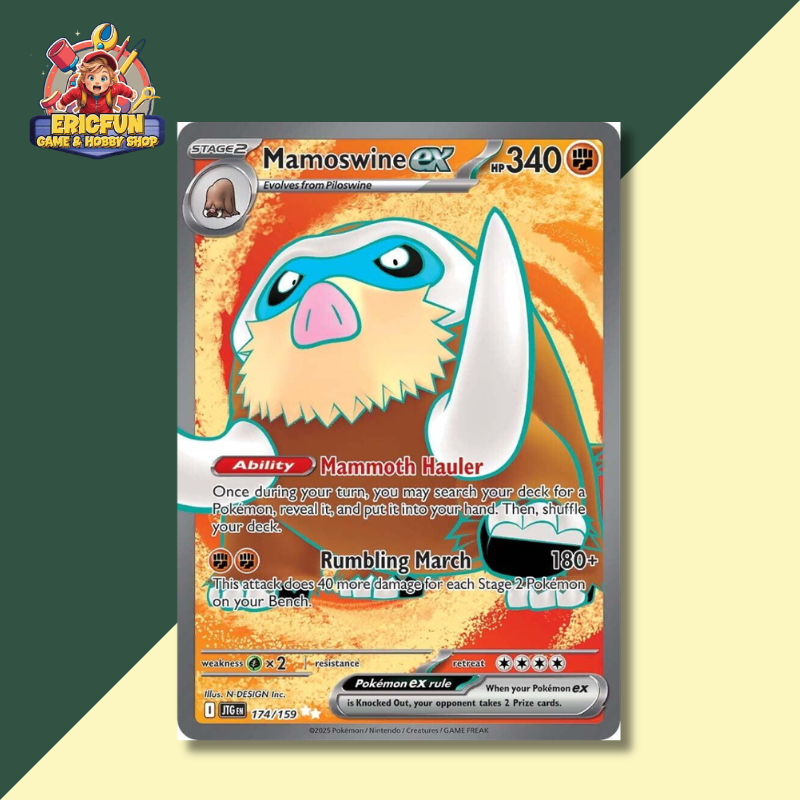 (EF) Mamoswine Ex #174 Pokemon Journey Together