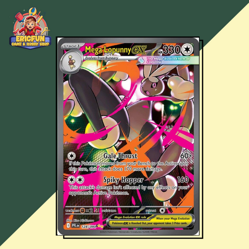 (EF) Mega Lopunny ex #128 Pokemon Phantasmal Flames
