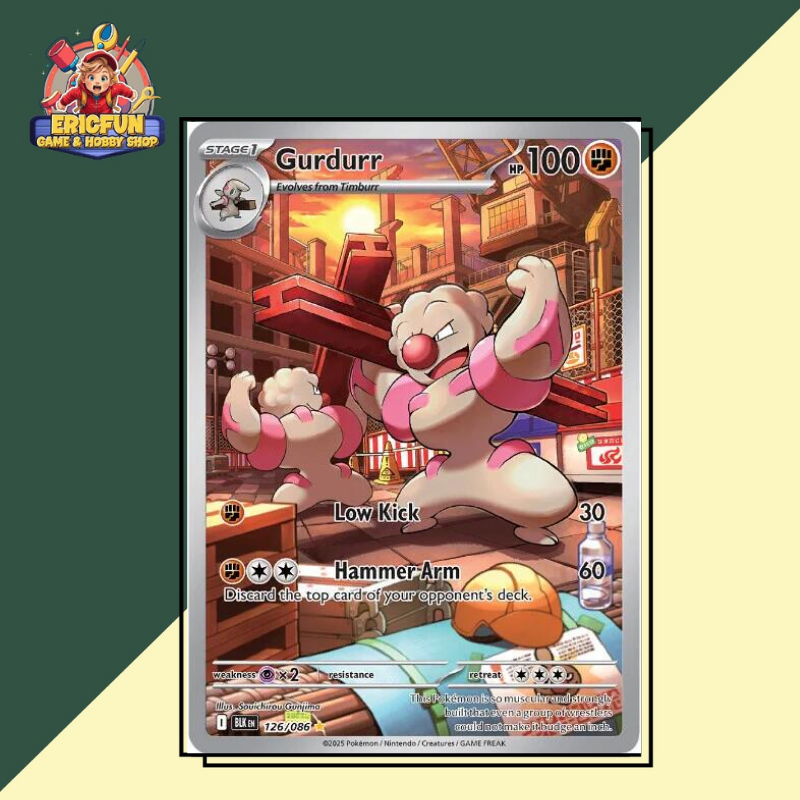 (EF) Gurdurr #126 Pokemon Black Bolt