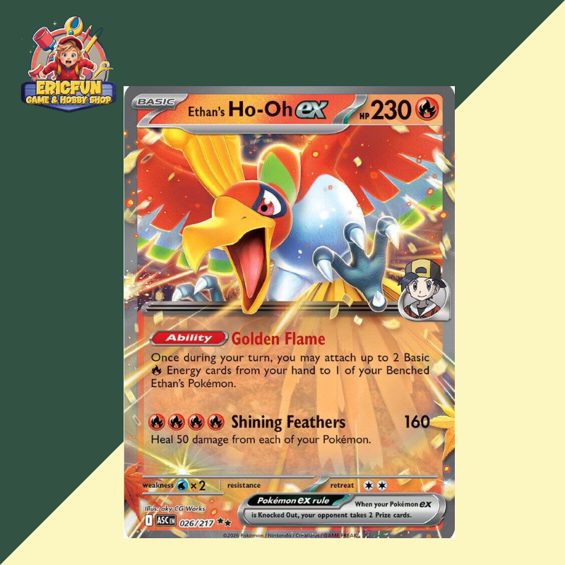(EF) Ethan's Ho-Oh ex #26 Pokemon Ascended Heroes