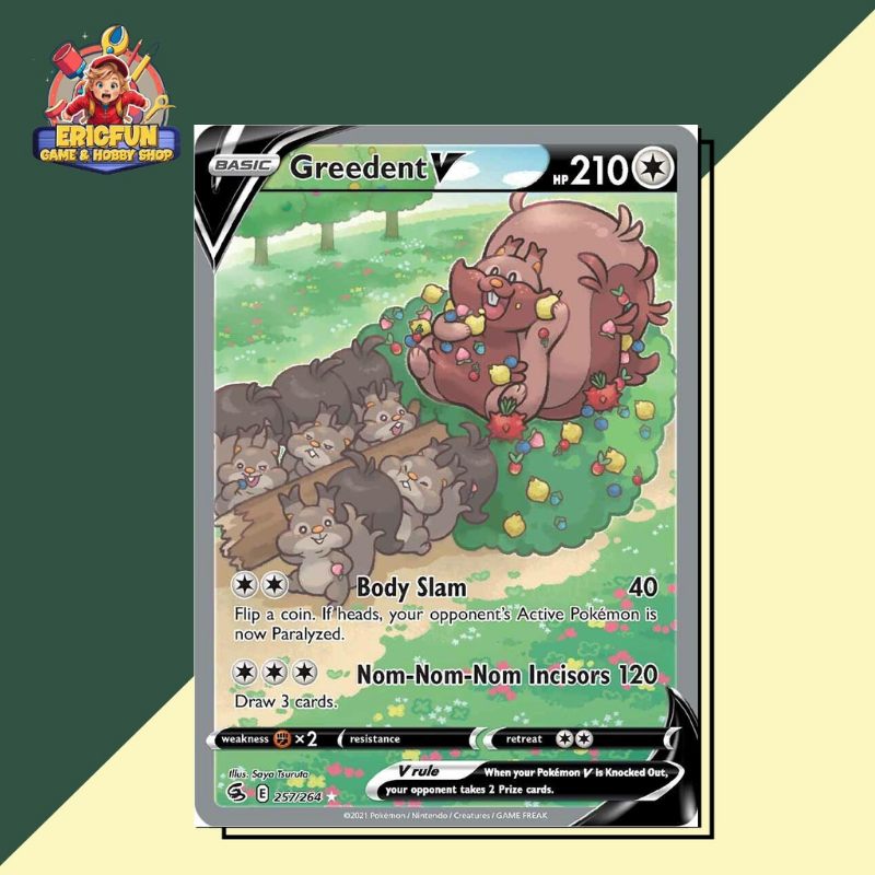 (EF) Greedent V #257 Pokemon Fusion Strike