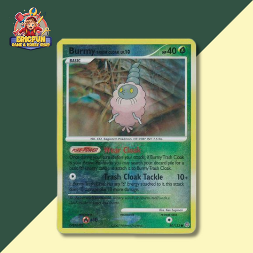 EF)(GREEN)Burmy [Reverse Holo] #80 Pokemon Secret Wonders | ericfun