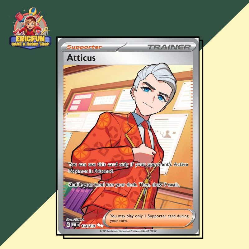 (EF) Atticus #134 Pokemon Prismatic Evolutions