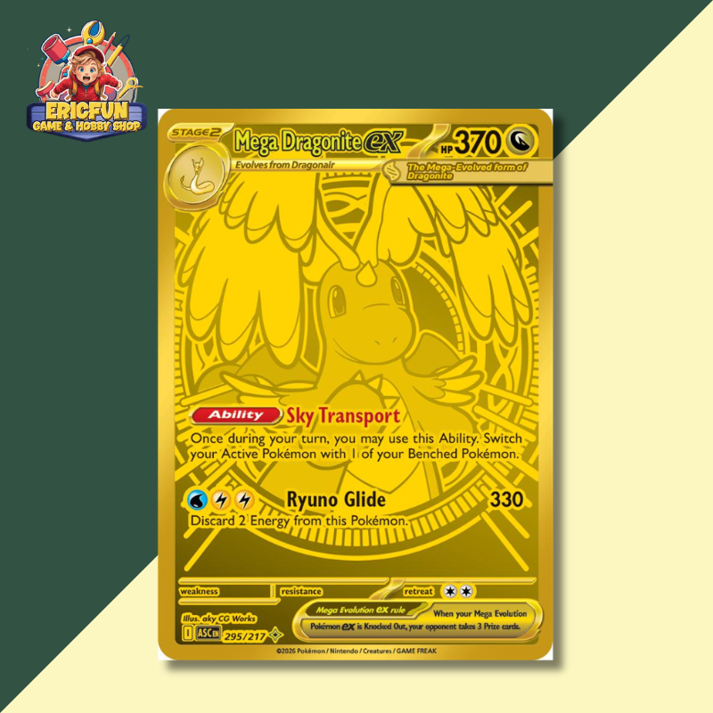 (EF) Mega Dragonite Ex #295 Pokemon Ascended Heroes