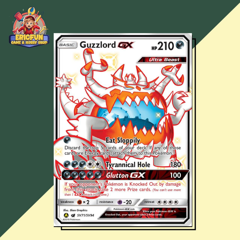 (EF) Guzzlord GX #SV71 Pokemon Hidden Fates