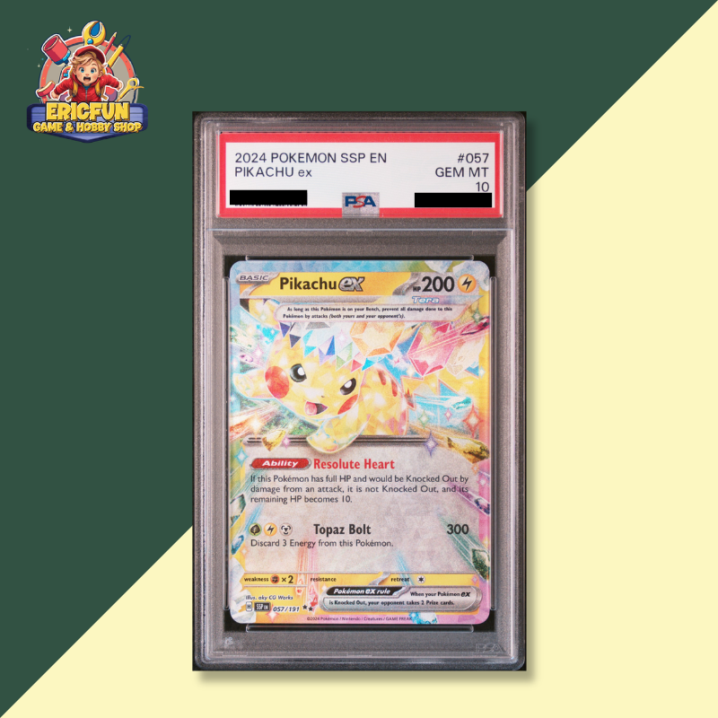 (EF) 2024 POKEMON SSP EN-SURGING SPARKS #057 PIKACHU ex