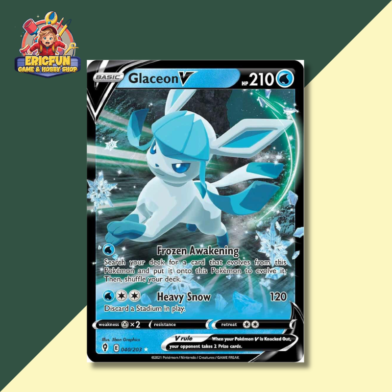 (EF) Glaceon V #40 Pokemon Evolving Skies