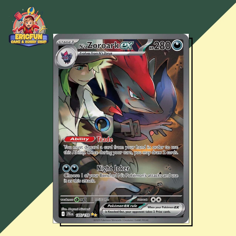 (EF) N's Zoroark Ex #185 Pokemon Journey Together