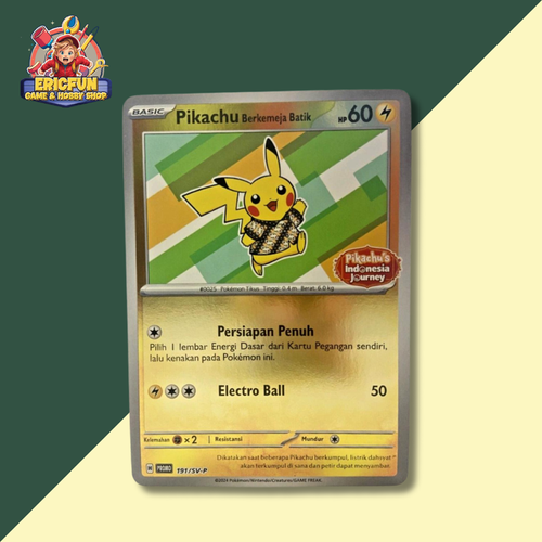トレーディングカード 2024 Pokémon Pikachu Berkemanja Batik #1